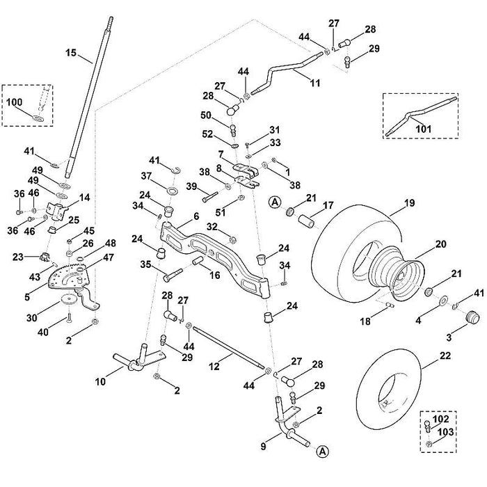 STIHL 9296-021-1694 Passscheibe 20x28x1,5 positie 49 technische tekening