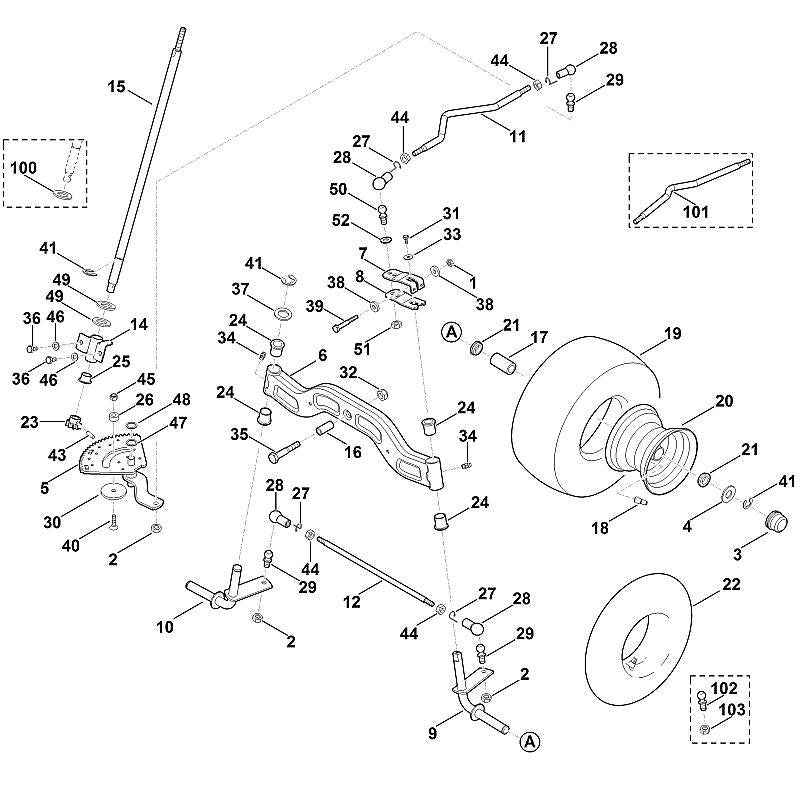 STIHL 6170-007-1015 Satz Kugelzapfen positie -1 technische tekening