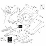 STIHL 6170-706-5410 Fussmatte rechts positie 13 technische tekening