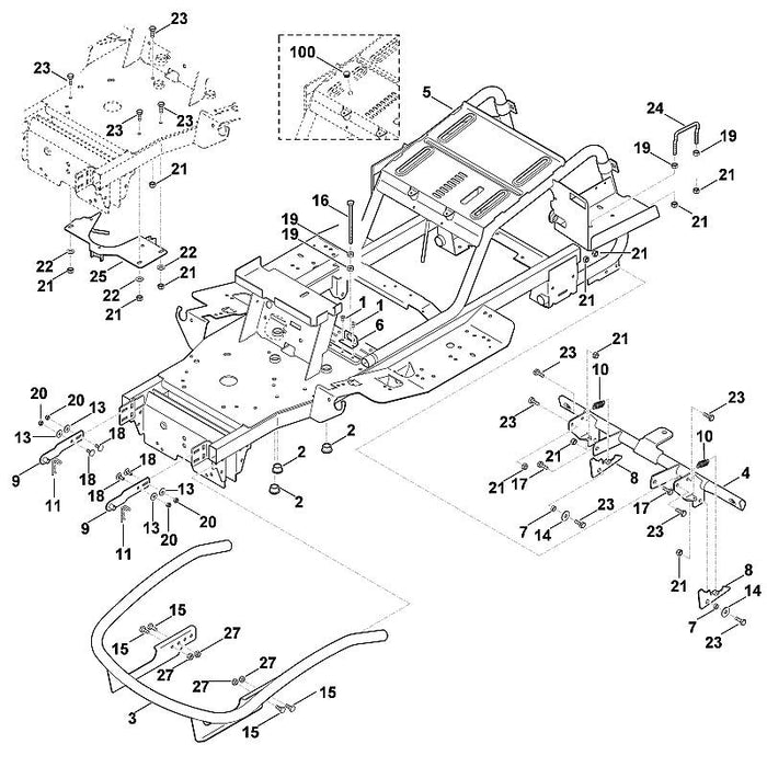 STIHL 9438-003-3860 Niet 4,8x10 positie 1 technische tekening
