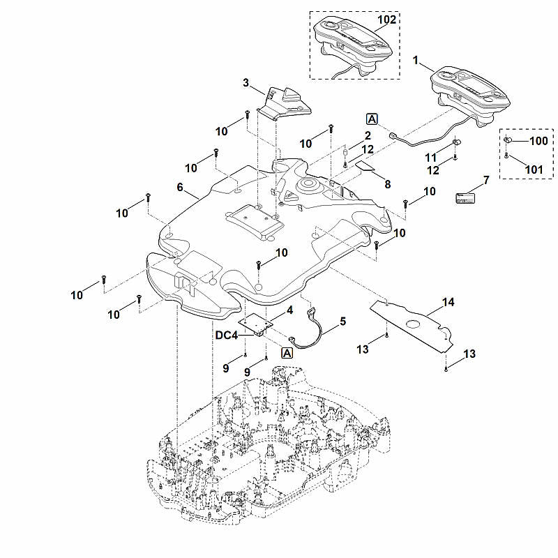 STIHL 6309-967-0160 Typenschild MI 632.0 P positie 7 technische tekening