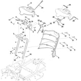 STIHL 6907-430-6500 Bedientastenfeld positie 26 technische tekening