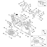 STIHL 6170-763-1110 Rückwand positie 2 technische tekening