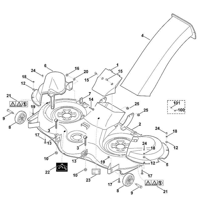 STIHL 9027-068-1371 Flachrundschraube M6x30 positie 15 technische tekening
