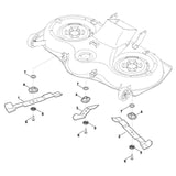 STIHL 6170-702-0110 Messer positie 3 technische tekening