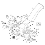 STIHL 6170-706-0806 Schutzhaube rechts positie 6 technische tekening