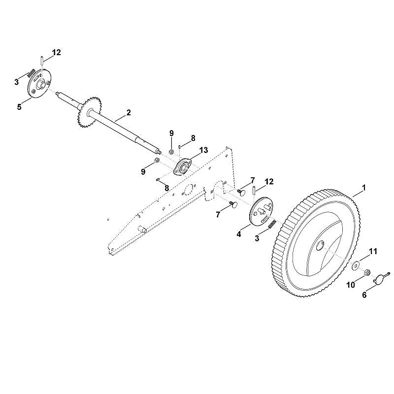 STIHL 6380-700-0402 Rad 420 positie 1 technische tekening