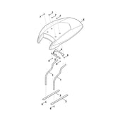STIHL 6909-706-0800 Schutzhaube positie 5 technische tekening