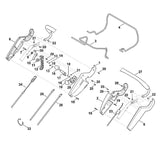 STIHL 6360-182-1316 Gehäusehälfte positie 1 technische tekening