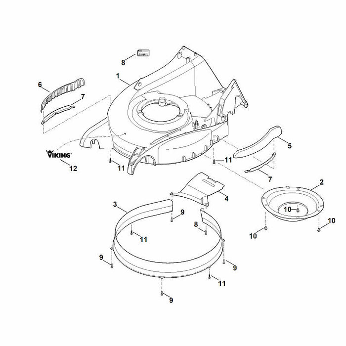 STIHL 6375-701-4302 Einlage positie 3 technische tekening