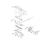 STIHL 6375-706-1100 Halteblech positie 4 technische tekening