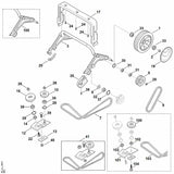 STIHL 6290-007-1091 Satz Umlenkrolle positie 41 technische tekening