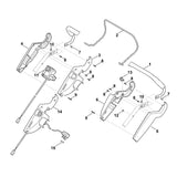 STIHL 6340-780-3010 Lenkeroberteil positie 1 technische tekening