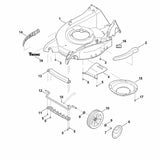 STIHL 6375-700-8520 Gehäuse positie 1 technische tekening