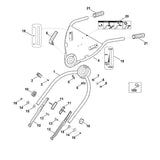 STIHL 6375-967-4400 Aufkleber positie 18 technische tekening