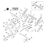 STIHL 6375-703-0920 Achse positie 40 technische tekening