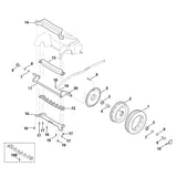 STIHL 6375-700-0422 Rad kpl. positie -1 technische tekening