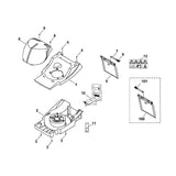STIHL 6117-701-1025 Gehäuseoberteil positie 1 technische tekening