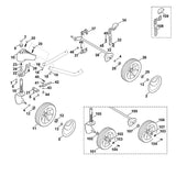 STIHL 6361-700-2411 Achse positie 38 technische tekening