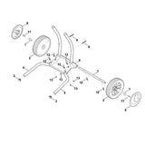 STIHL 9104-003-4608 Schneidschraube P6x28 positie 10 technische tekening