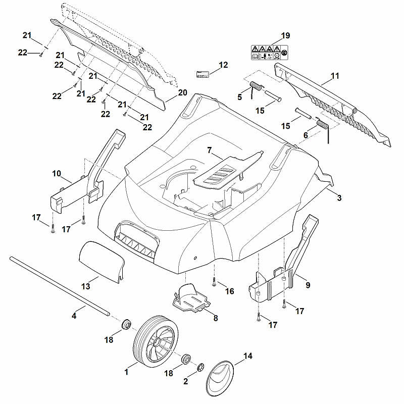 STIHL 6290-700-2705 Klappe positie 11 technische tekening