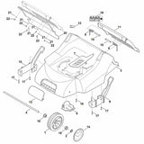 STIHL 6290-700-2705 Klappe positie 11 technische tekening