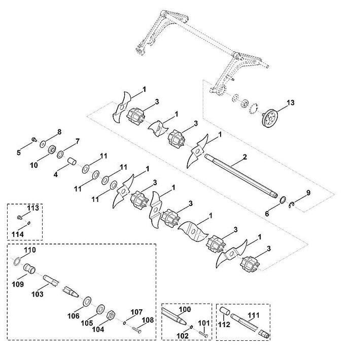 STIHL 9294-929-0330 Scheibe 21 positie 7 technische tekening