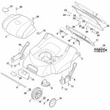 STIHL 6290-967-3810 Typenbezeichnung LE 540 positie 21 technische tekening