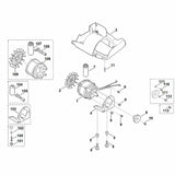 STIHL 6340-706-4100 Kappe positie 101 technische tekening