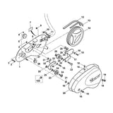 STIHL 6227-710-5000 Spannrolle positie 23 technische tekening