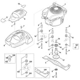 STIHL 6375-967-3880 Typenbezeichnung MB 655 VR positie 6 technische tekening