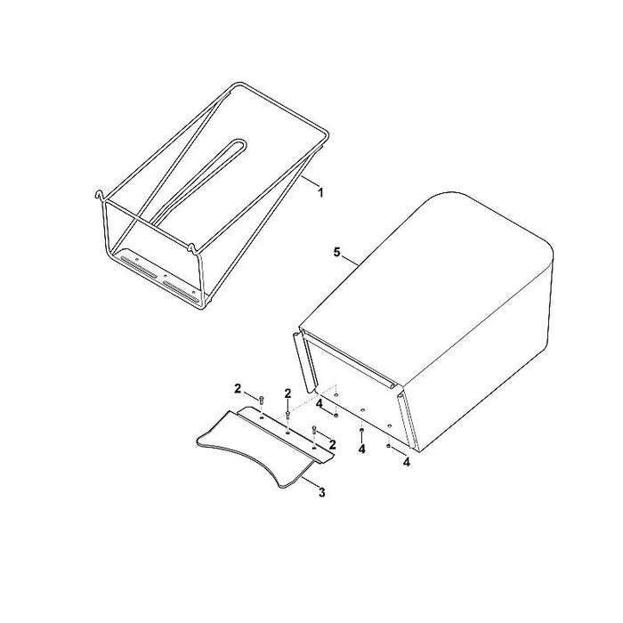 STIHL 6350-703-9400 Lasche positie 3 technische tekening