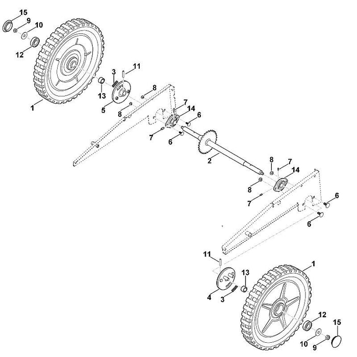 STIHL 9513-003-4662 Nadelhülse 20x26x16 positie 13 technische tekening