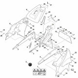 STIHL 6380-706-0708 Abdeckung positie 9 technische tekening