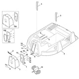 STIHL 6300-400-8510 Netzgerät 230V positie 14 technische tekening
