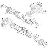 STIHL 6300-600-0415 Getriebemotor rechts positie 29 technische tekening