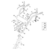 STIHL 6380-700-7065 Hebel positie 8 technische tekening