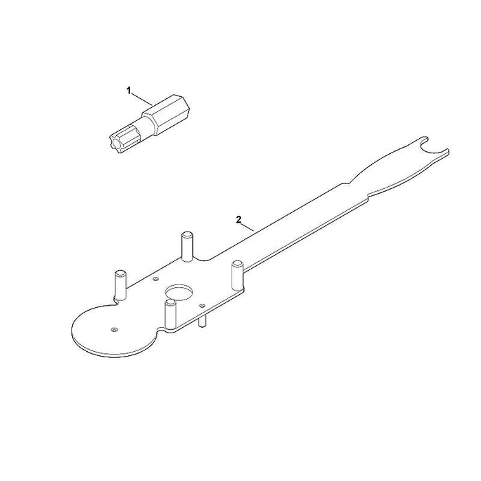 STIHL 0812-540-1004 Bit T25 IPR positie 1 technische tekening