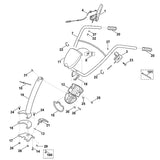 STIHL 6395-706-5500 Klettverschluss positie 101 technische tekening