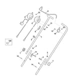 STIHL 6320-430-0410 Totmannschalter EUR positie 5 technische tekening