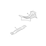 STIHL 6320-702-0120 Multi-Messer positie 1 technische tekening