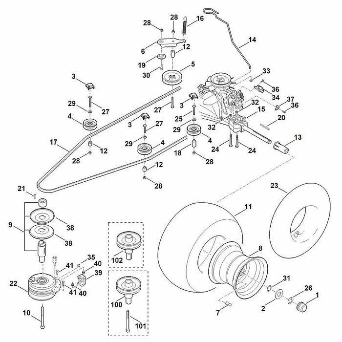 STIHL 9008-319-1960 Sechskantschraube M8x55 positie 27 technische tekening