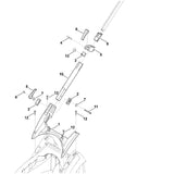 STIHL 6320-780-2805 Lenkerunterteil positie 10 technische tekening