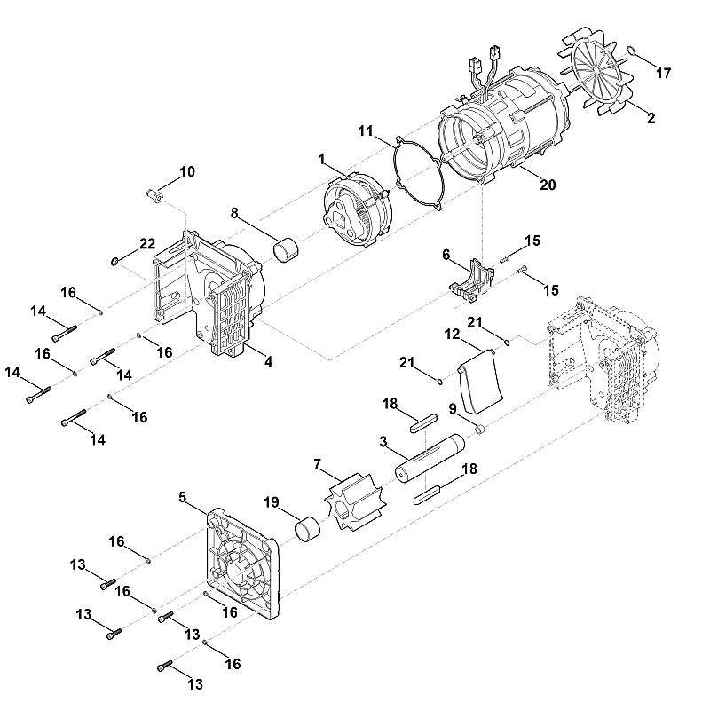 STIHL 6009-607-3000 Lüfterrad positie 2 technische tekening