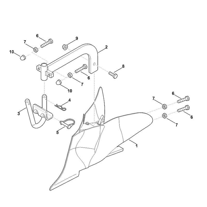 STIHL 6906-710-7605 Adapter positie 3 technische tekening