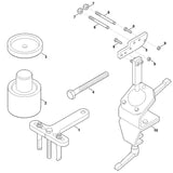 STIHL 9008-318-1860 Sechskantschraube M8x30 positie 8 technische tekening