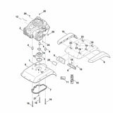 STIHL 6241-719-0206 Dichtung positie 7 technische tekening