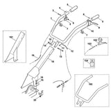 STIHL 9212-260-1100 Sechskantmutter M8 positie 14 technische tekening
