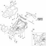 STIHL 6311-700-8595 Gehäuse positie 5 technische tekening