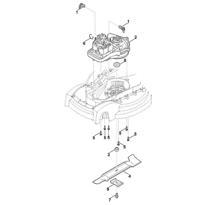 STIHL 6311-702-0600 Mitnehmer positie 9 technische tekening